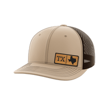 Thumbnail for Texas Homegrown Hats Hat Greater Half Khaki/Coffee Bamboo Leatherette Texas