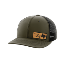 Thumbnail for Texas Homegrown Hats Hat Greater Half OD Green/Black Bamboo Leatherette Texas
