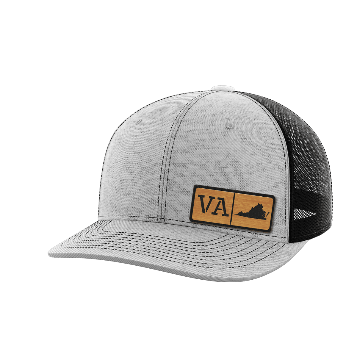 Virginia Homegrown Hats Hat Greater Half Heather Grey/Black Bamboo Leatherette Virginia