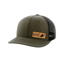 Thumbnail for West Virginia Homegrown Hats Hat Greater Half OD Green/Black Bamboo Leatherette West Virginia
