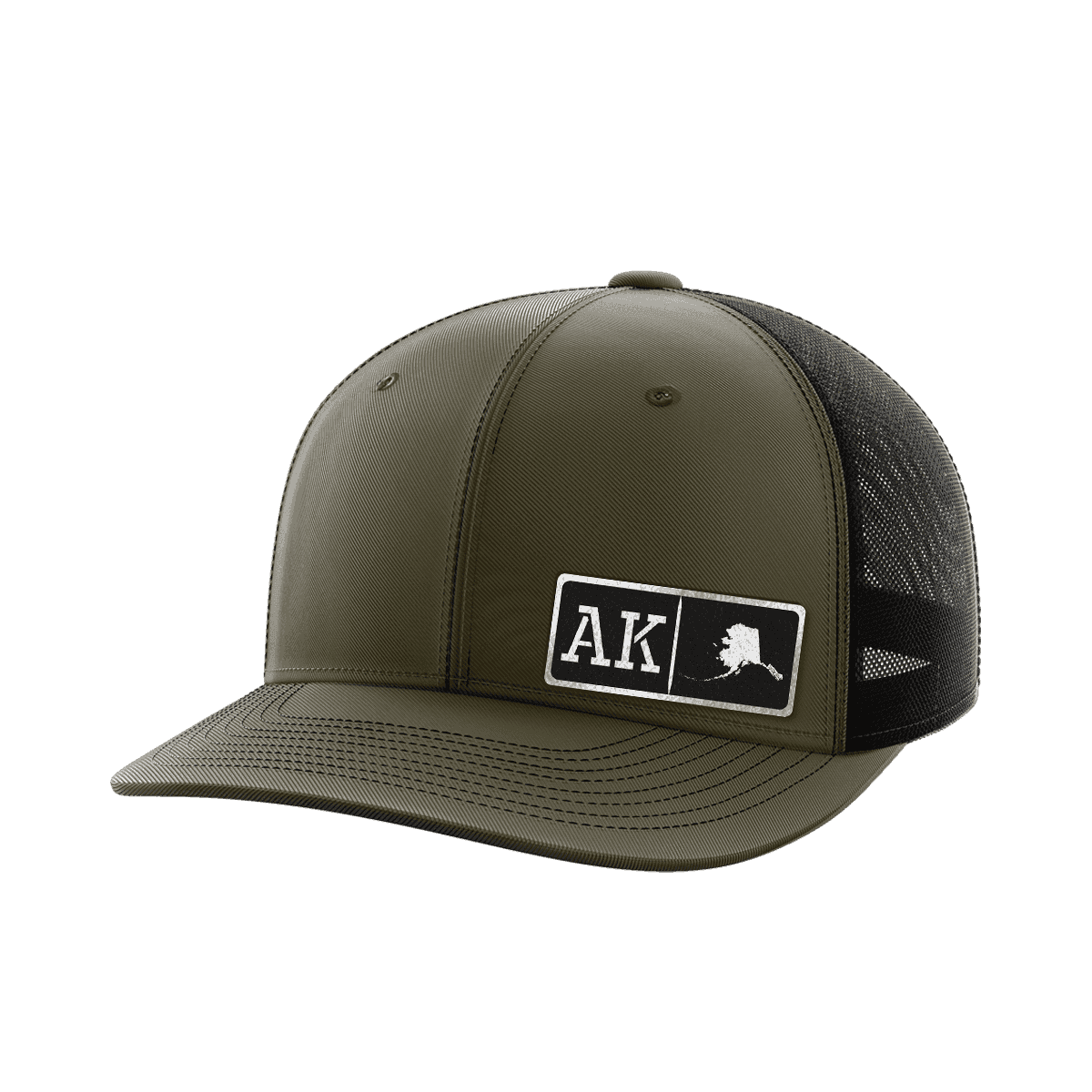 Alaska Homegrown Hats Hat Greater Half OD Green/Black Black Leatherette Alaska