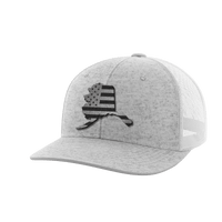 Thumbnail for Alaska United Hats Hat Greater Half Heather Grey/White Black Leatherette Alaska