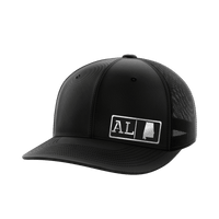 Thumbnail for Alabama Homegrown Hats Hat Greater Half Black/Black Black Leatherette Alabama