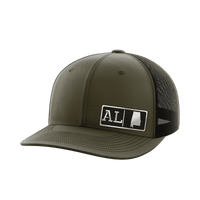 Thumbnail for Alabama Homegrown Hats Hat Greater Half OD Green/Black Black Leatherette Alabama
