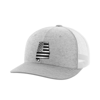 Thumbnail for Alabama United Hats Hat Greater Half Heather Grey/White Black Leatherette Alabama