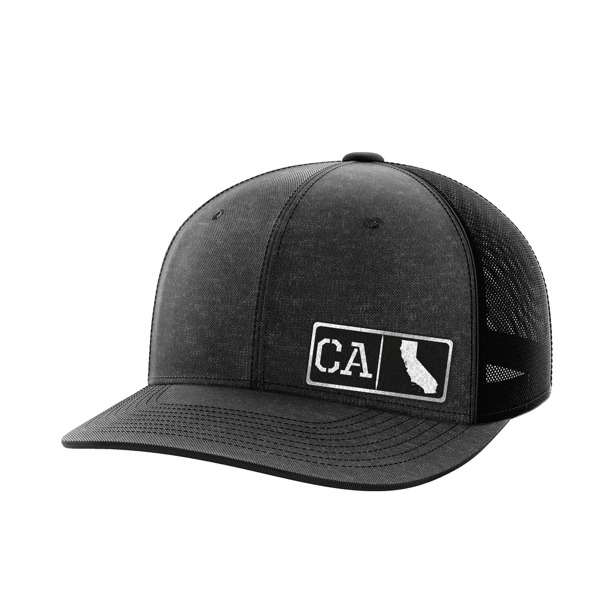 California Homegrown Hats Hat Greater Half Heather Black/Black Black Leatherette California
