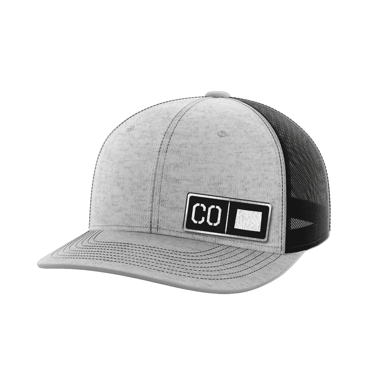 Colorado Homegrown Hats Hat Greater Half Heather Grey/Black Black Leatherette Colorado