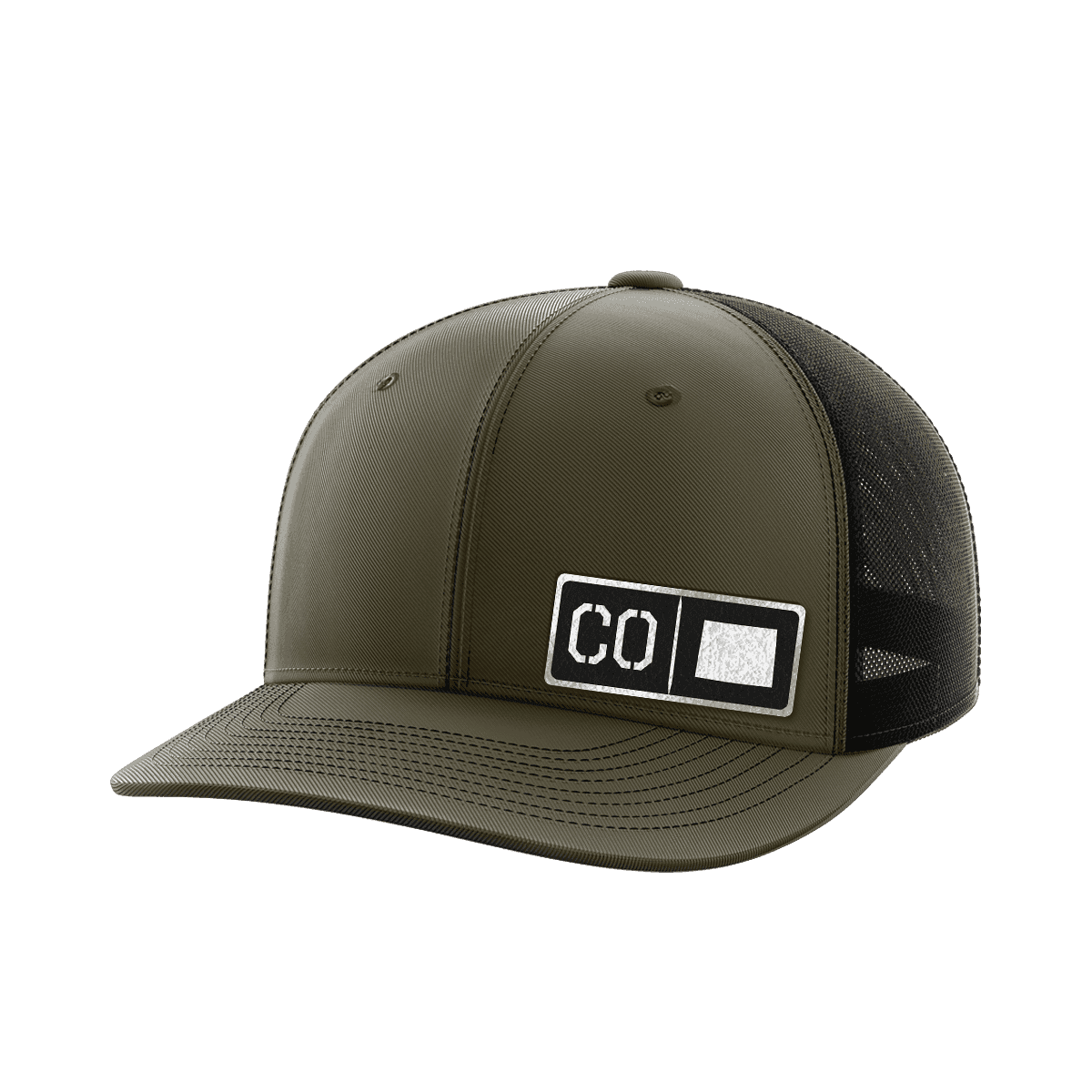 Colorado Homegrown Hats Hat Greater Half OD Green/Black Black Leatherette Colorado