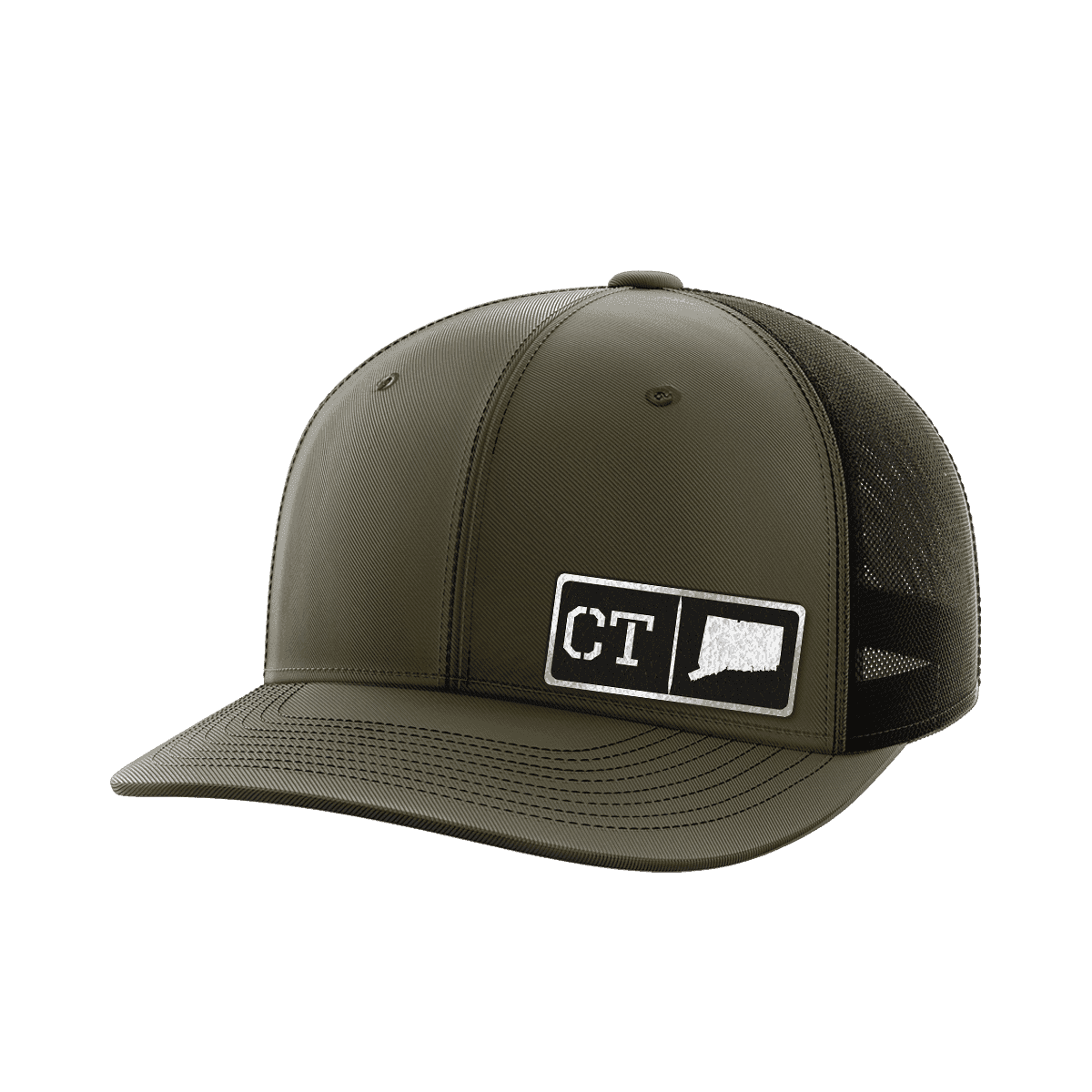 Connecticut Homegrown Hats Hat Greater Half OD Green/Black Black Leatherette Connecticut