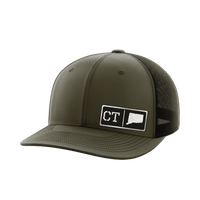 Thumbnail for Connecticut Homegrown Hats Hat Greater Half OD Green/Black Black Leatherette Connecticut