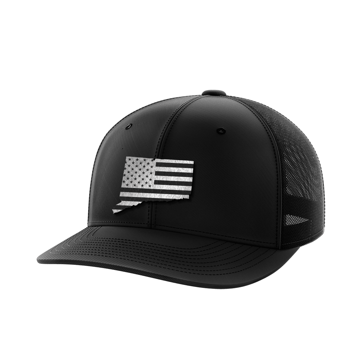 Connecticut United Hats Hat Greater Half Black/Black Black Leatherette Connecticut