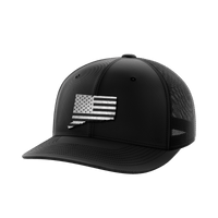 Thumbnail for Connecticut United Hats Hat Greater Half Black/Black Black Leatherette Connecticut