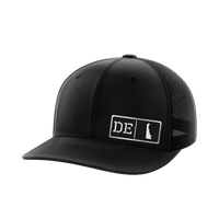 Thumbnail for Delaware Homegrown Hats Hat Greater Half Black/Black Black Leatherette Delaware