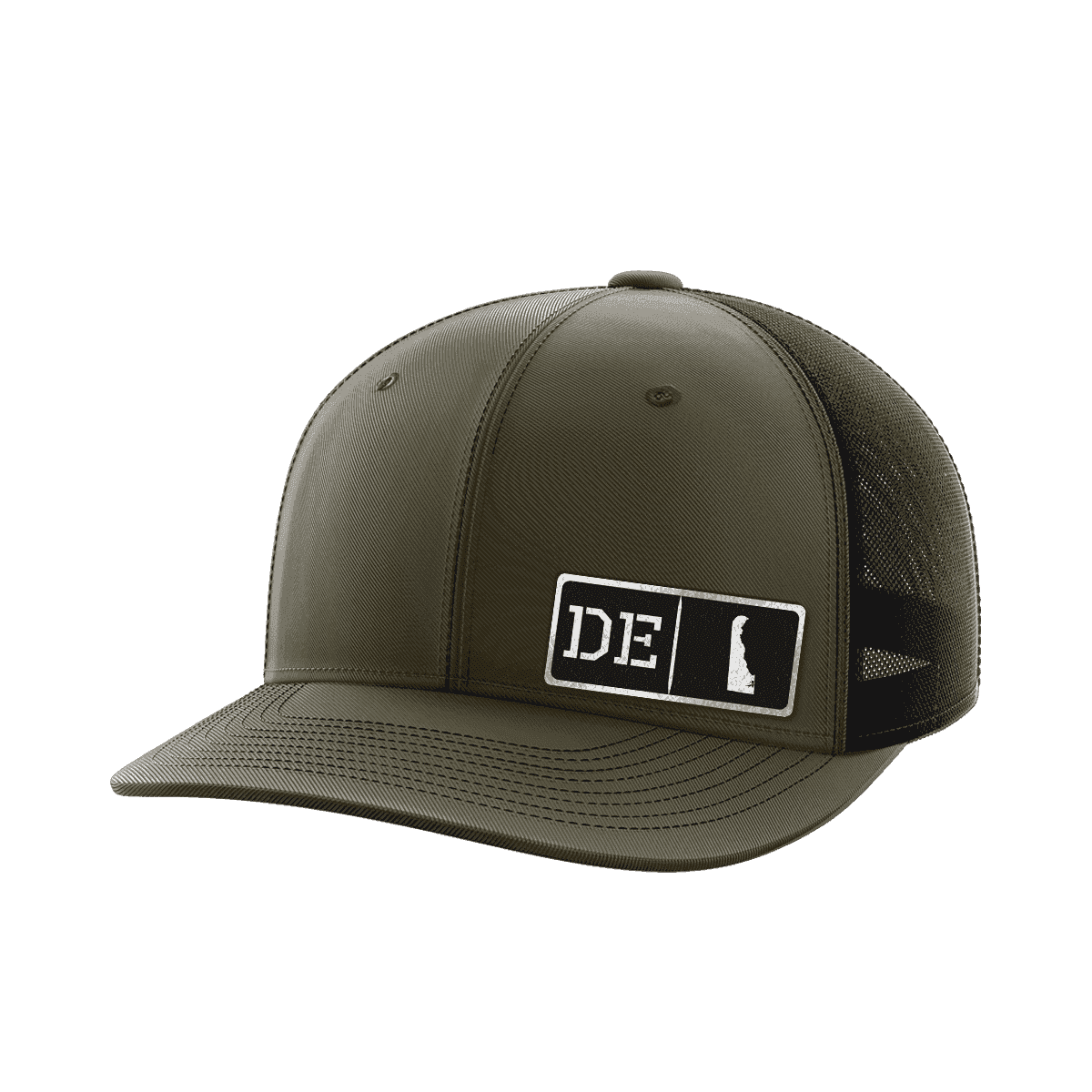Delaware Homegrown Hats Hat Greater Half OD Green/Black Black Leatherette Delaware