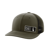 Thumbnail for Delaware Homegrown Hats Hat Greater Half OD Green/Black Black Leatherette Delaware