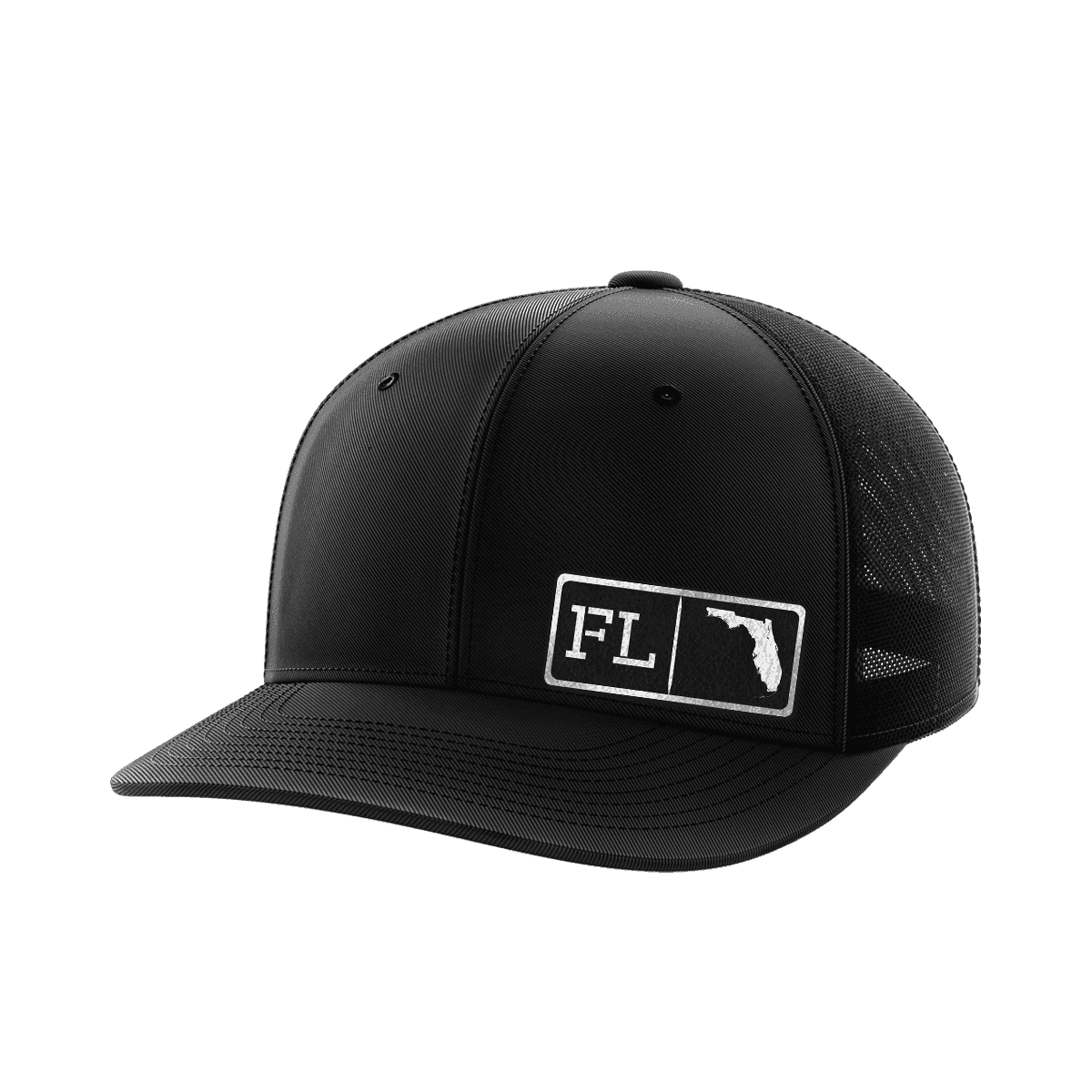 Florida Homegrown Hats Hat Greater Half Black/Black Black Leatherette Florida