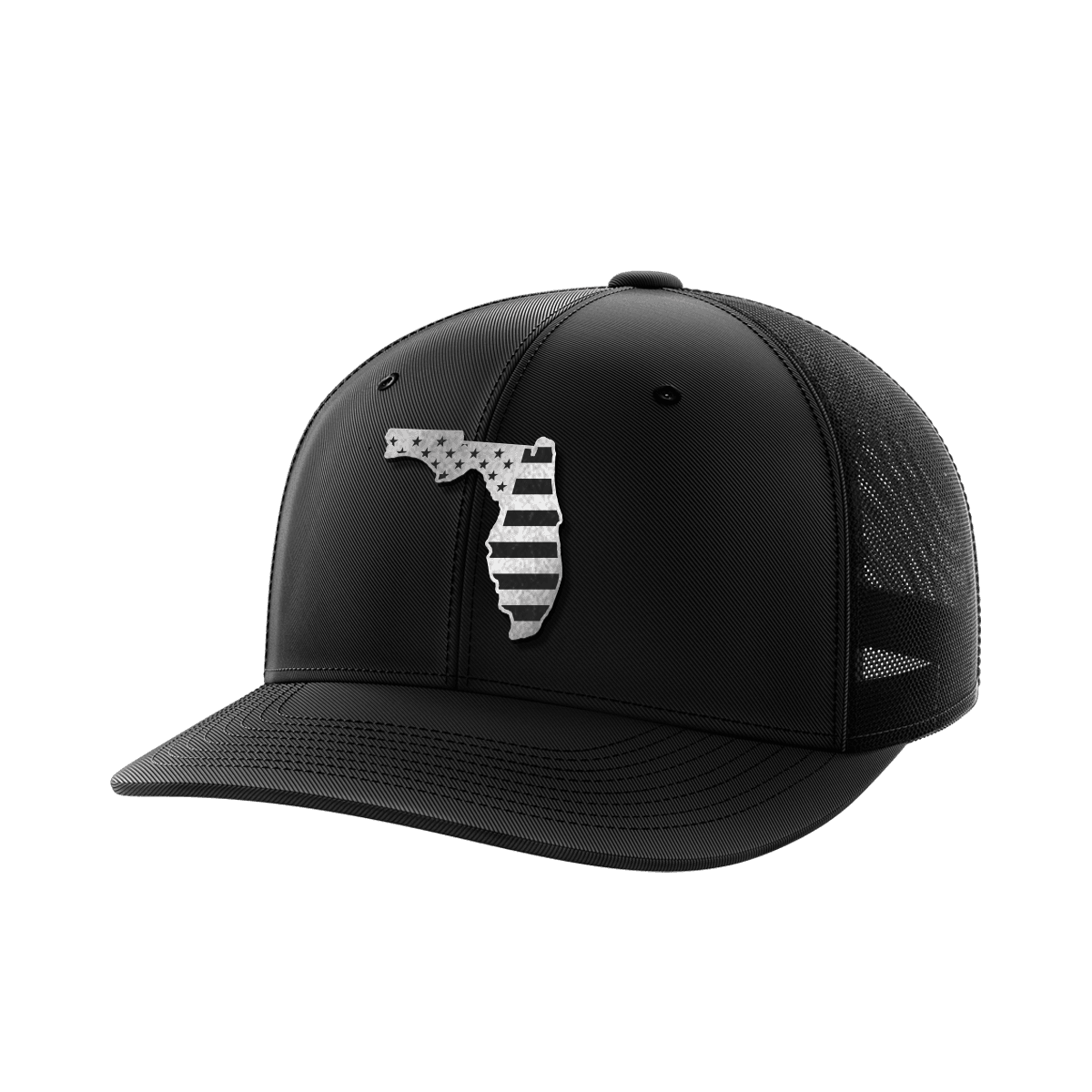 Florida United Hats Hat Greater Half Black/Black Black Leatherette Florida