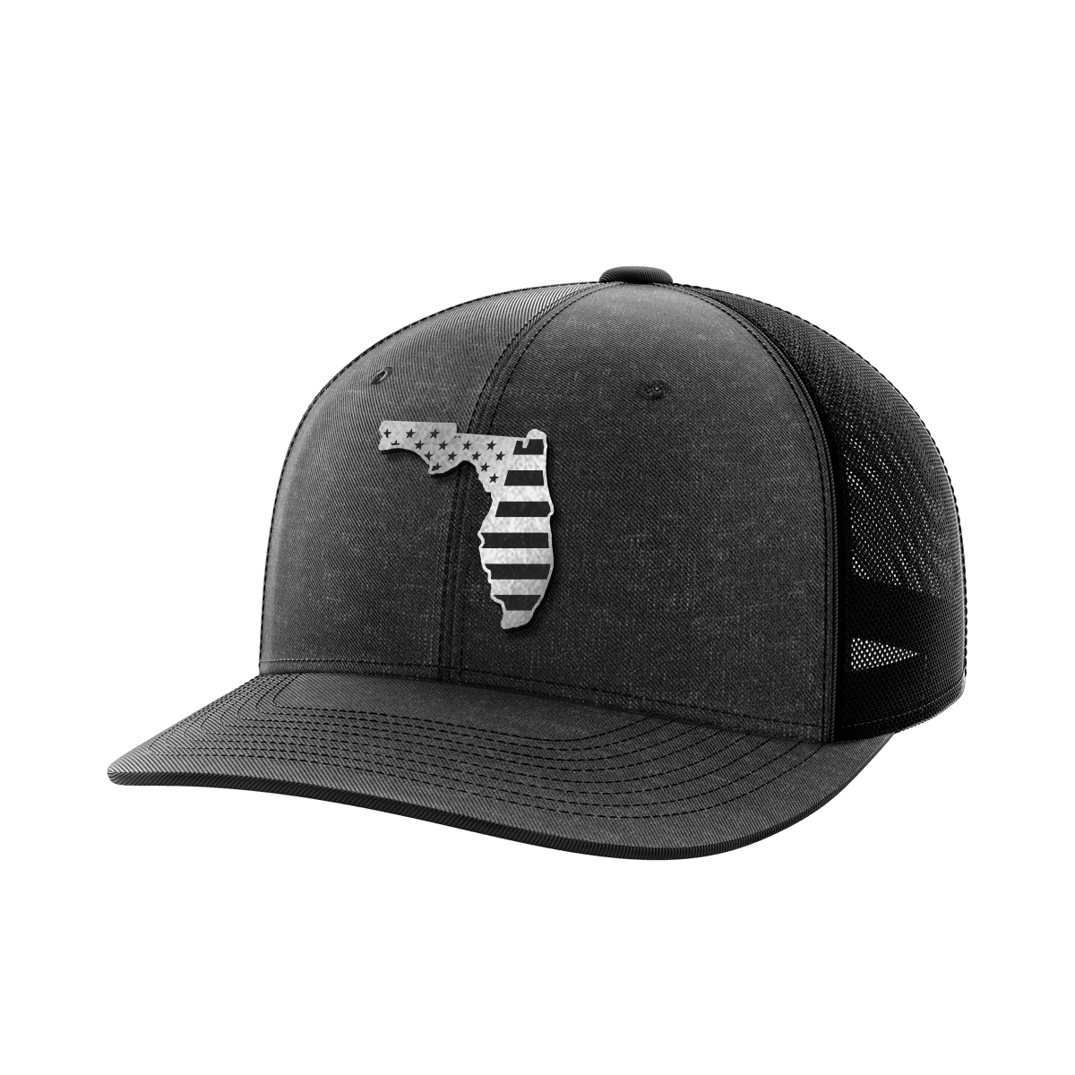 Florida United Hats Hat Greater Half Heather Black/Black Black Leatherette Florida