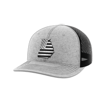 Thumbnail for Georgia United Hats Hat Greater Half Heather Grey/Black Black Leatherette Georgia