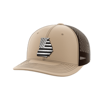 Thumbnail for Georgia United Hats Hat Greater Half Khaki/Coffee Black Leatherette Georgia