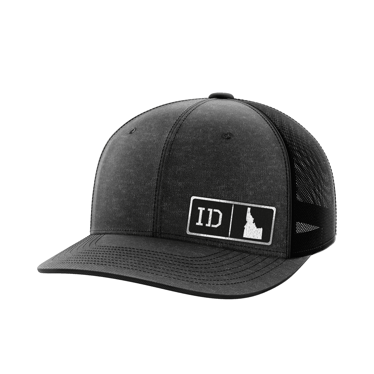 Idaho Homegrown Hats Hat Greater Half Heather Black/Black Black Leatherette Idaho