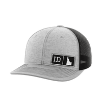Thumbnail for Idaho Homegrown Hats Hat Greater Half Heather Grey/Black Black Leatherette Idaho