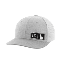 Thumbnail for Idaho Homegrown Hats Hat Greater Half Heather Grey/White Black Leatherette Idaho