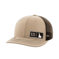 Thumbnail for Idaho Homegrown Hats Hat Greater Half Khaki/Coffee Black Leatherette Idaho