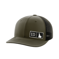 Thumbnail for Idaho Homegrown Hats Hat Greater Half OD Green/Black Black Leatherette Idaho