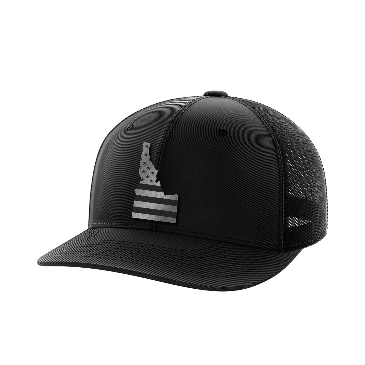 Idaho United Hats Hat Greater Half Black/Black Black Leatherette Idaho