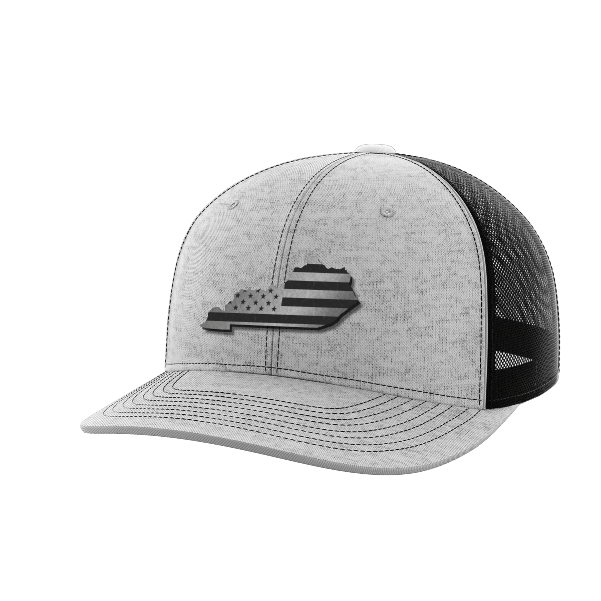 Kentucky United Hats Hat Greater Half Heather Grey/Black Black Leatherette Kentucky