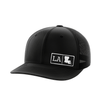 Thumbnail for Louisiana Homegrown Hats Hat Greater Half Black/Black Black Leatherette Louisiana