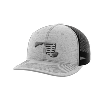Thumbnail for Maryland United Hats Hat Greater Half Heather Grey/Black Black Leatherette Maryland