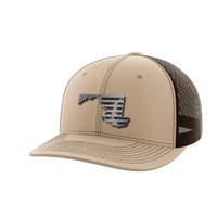 Thumbnail for Maryland United Hats Hat Greater Half Khaki/Coffee Black Leatherette Maryland