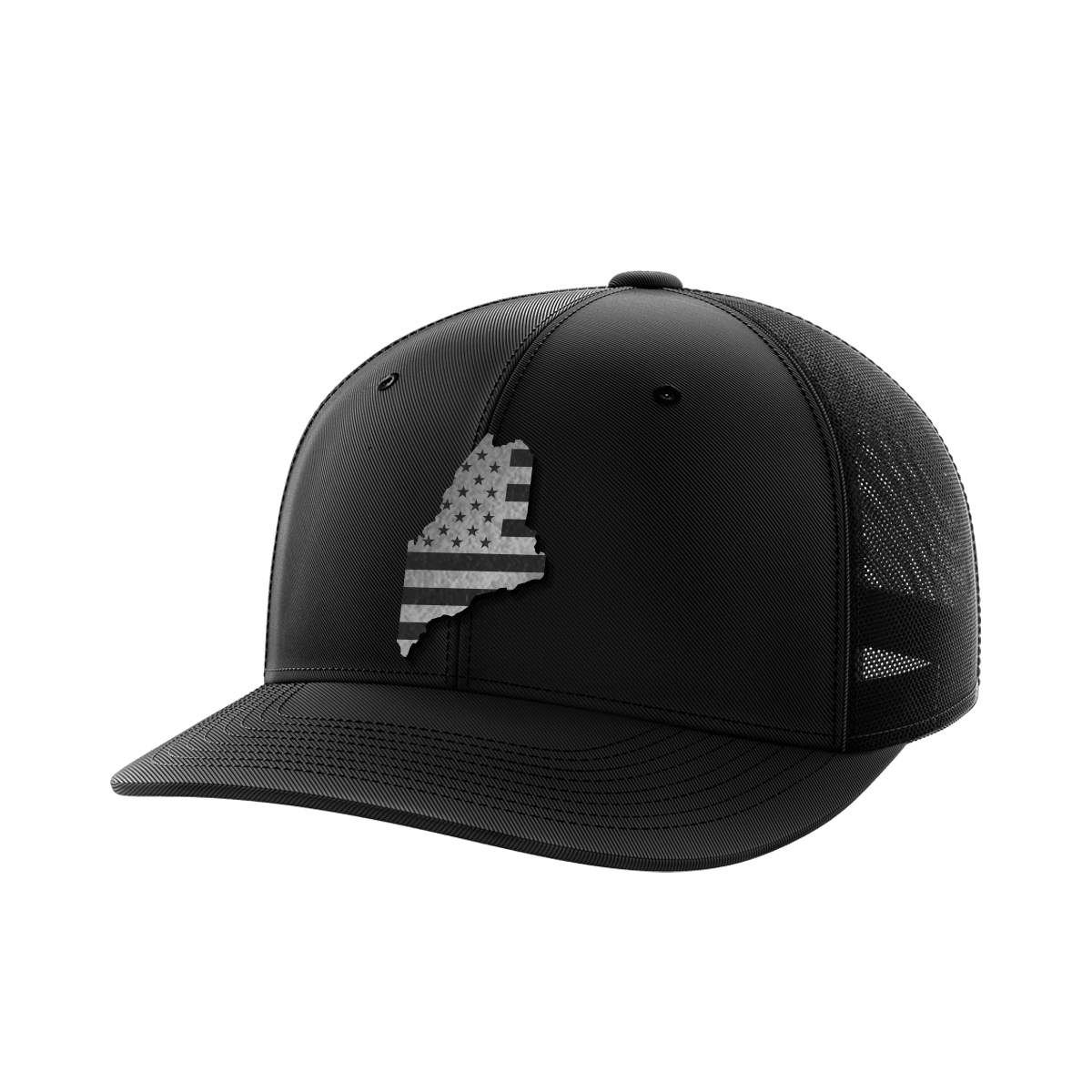 Maine United Hats Hat Greater Half Black/Black Black Leatherette Maine