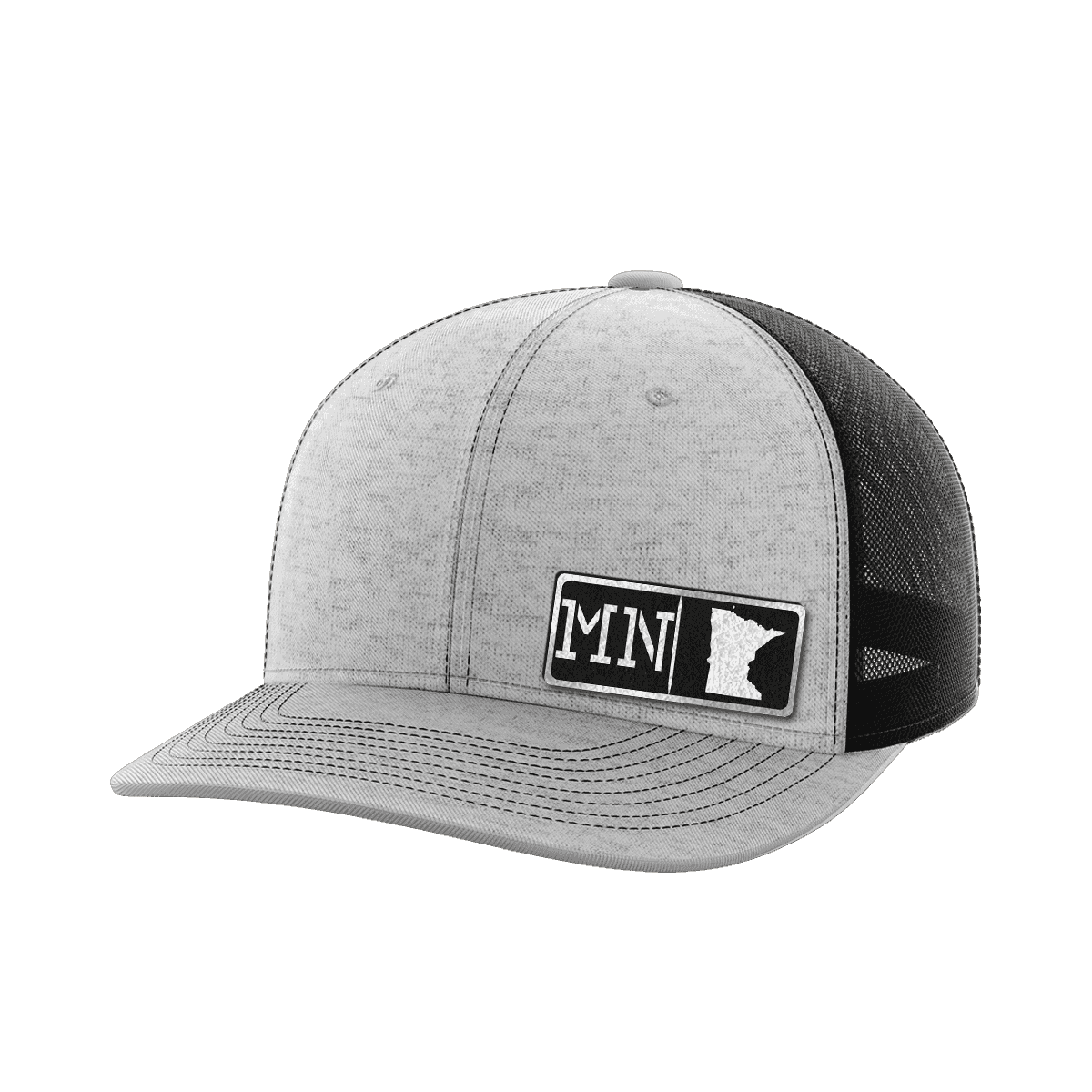Minnesota Homegrown Hats Hat Greater Half Heather Grey/Black Black Leatherette Minnesota