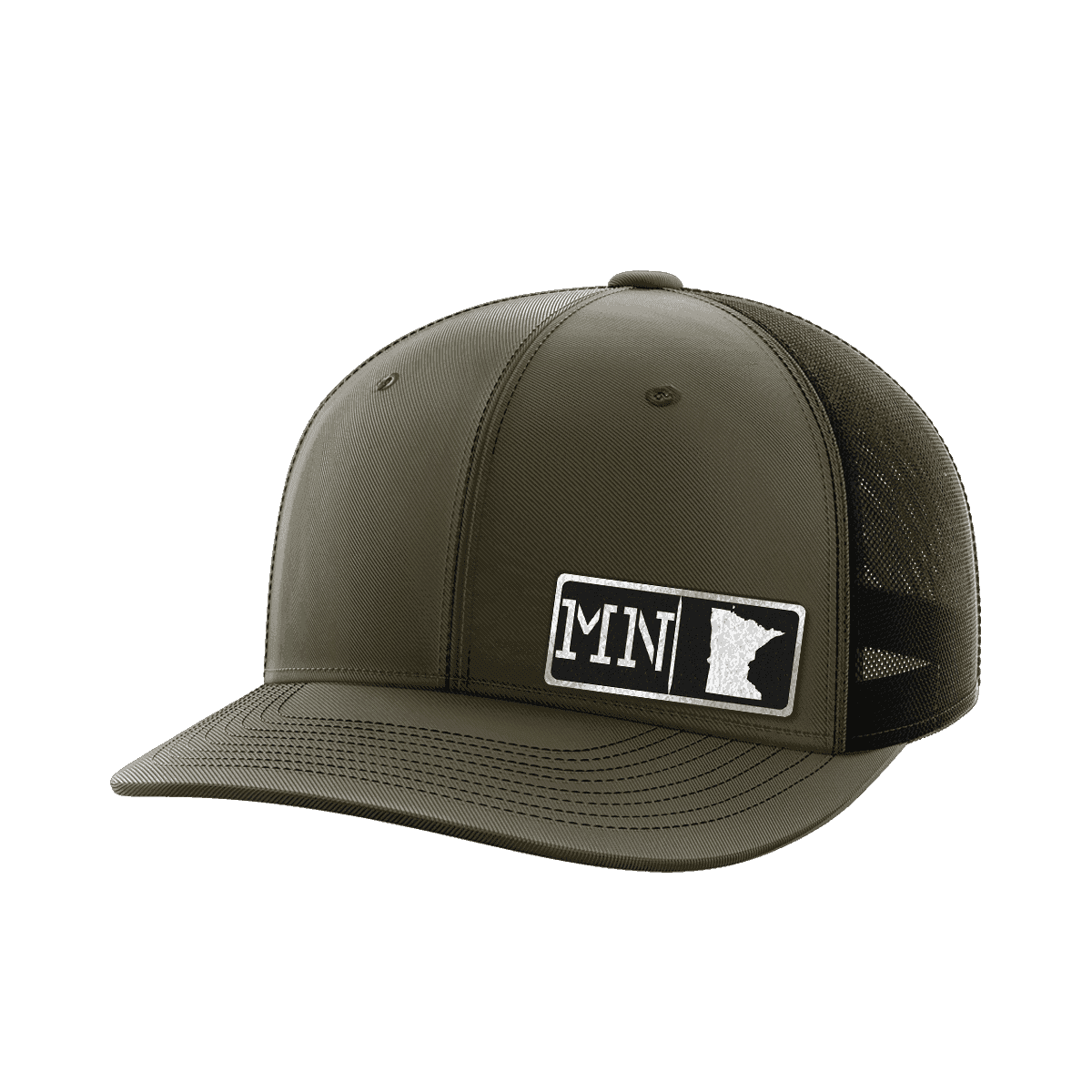 Minnesota Homegrown Hats Hat Greater Half OD Green/Black Black Leatherette Minnesota