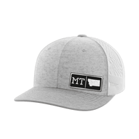 Thumbnail for Montana Homegrown Hats Hat Greater Half Heather Grey/White Black Leatherette Montana