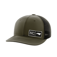 Thumbnail for North Carolina Homegrown Hats Hat Greater Half OD Green/Black Black Leatherette North Carolina