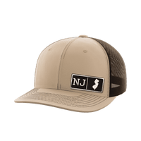 Thumbnail for New Jersey Homegrown Hats Hat Greater Half Khaki/Coffee Black Leatherette New Jersey