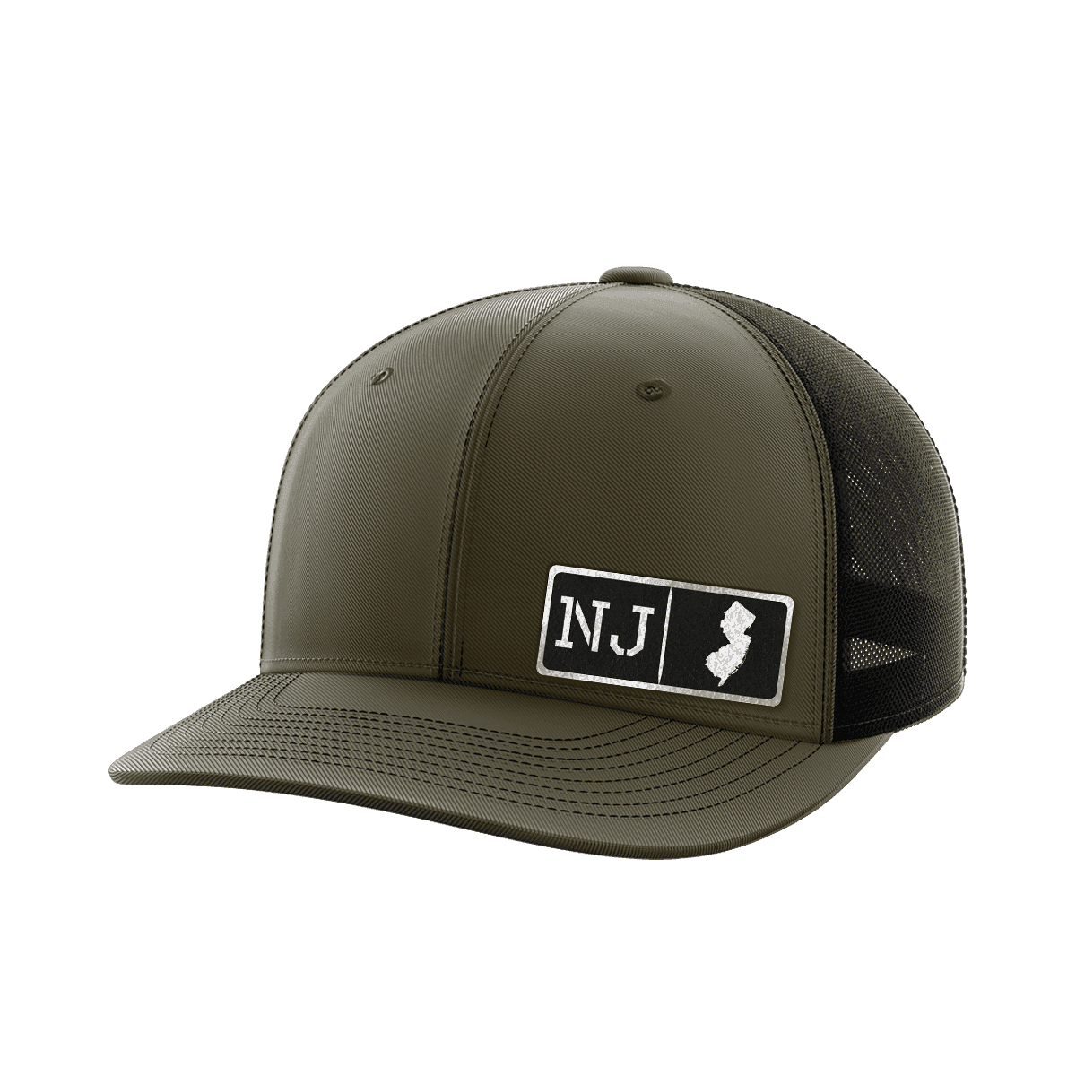 New Jersey Homegrown Hats Hat Greater Half OD Green/Black Black Leatherette New Jersey