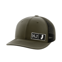Thumbnail for New Jersey Homegrown Hats Hat Greater Half OD Green/Black Black Leatherette New Jersey