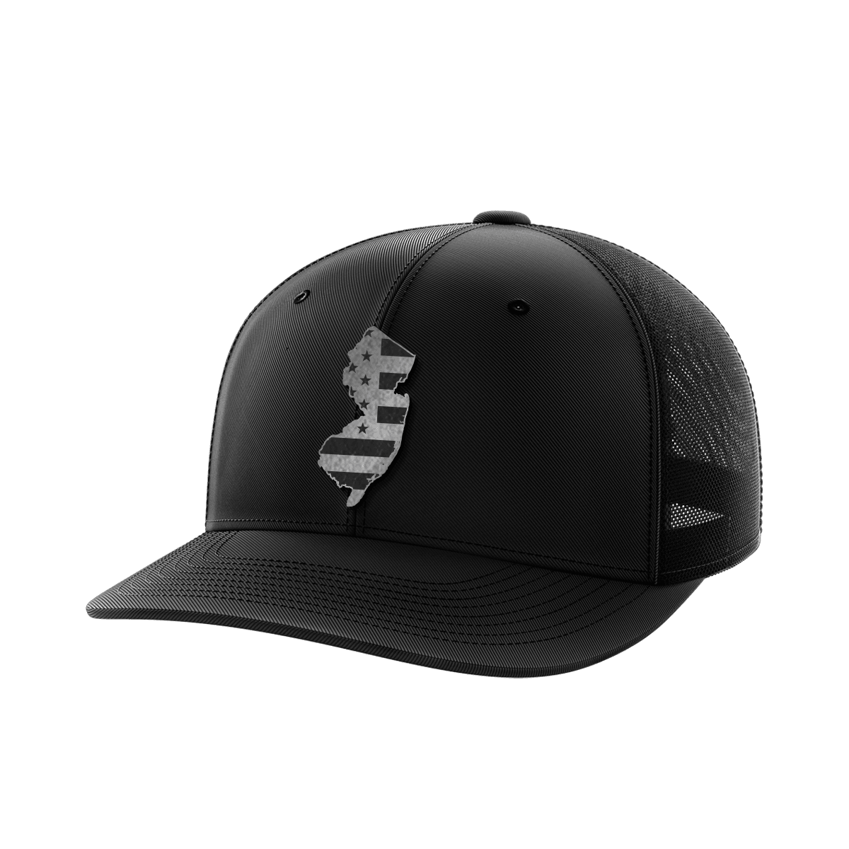 New Jersey United Hats Hat Greater Half Black/Black Black Leatherette New Jersey