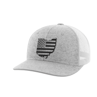 Thumbnail for Ohio United Hats Hat Greater Half Heather Grey/White Black Leatherette Ohio