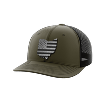 Thumbnail for Ohio United Hats Hat Greater Half OD Green/Black Black Leatherette Ohio