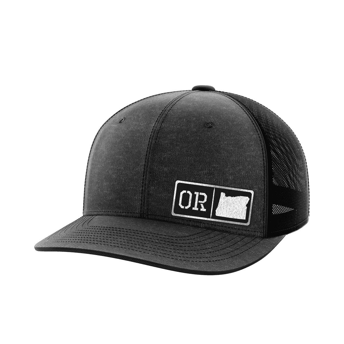 Oregon Homegrown Hats Hat Greater Half Heather Black/Black Black Leatherette Oregon