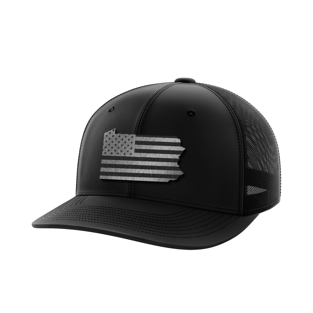 Pennsylvania United Hats Hat Greater Half Black/Black Black Leatherette Pennsylvania