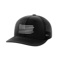 Thumbnail for Pennsylvania United Hats Hat Greater Half Black/Black Black Leatherette Pennsylvania