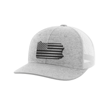 Thumbnail for Pennsylvania United Hats Hat Greater Half Heather Grey/White Black Leatherette Pennsylvania