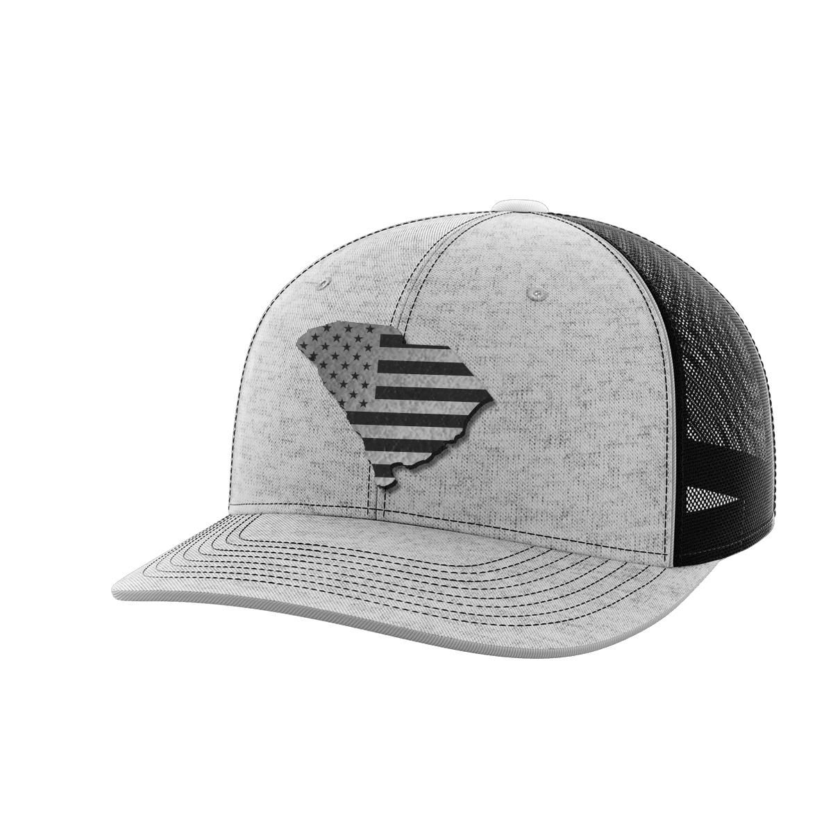 South Carolina United Hats Hat Greater Half Heather Grey/Black Black Leatherette South Carolina